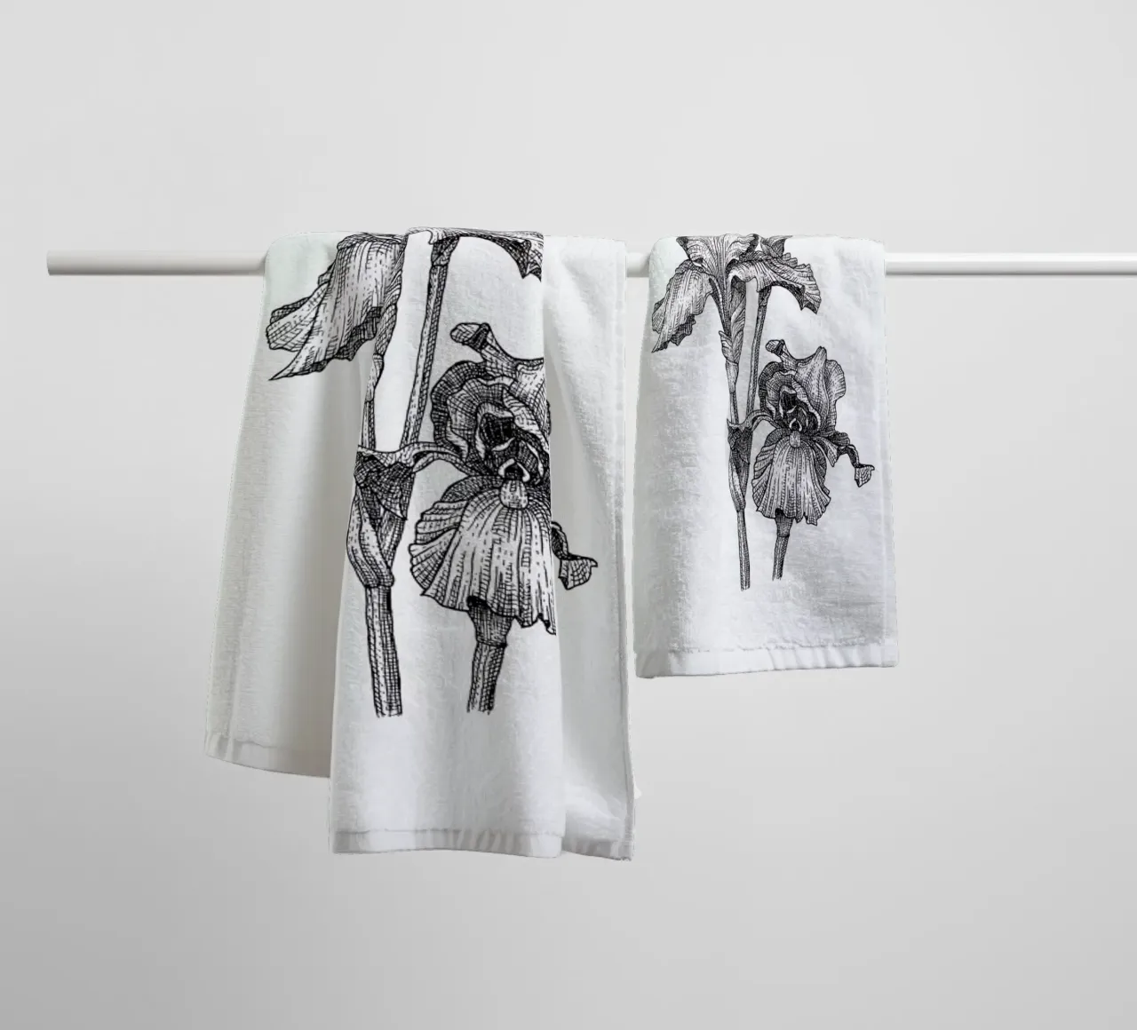 Orchids asciugamano da bagno da Pen & Ink