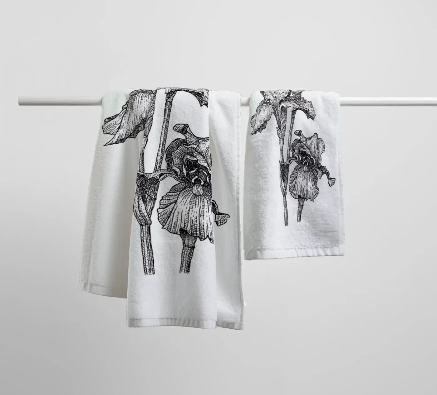 Orchids towel by Pen & Ink