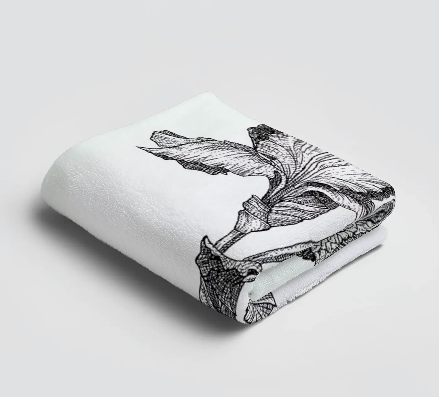 Orchids towel by Pen & Ink