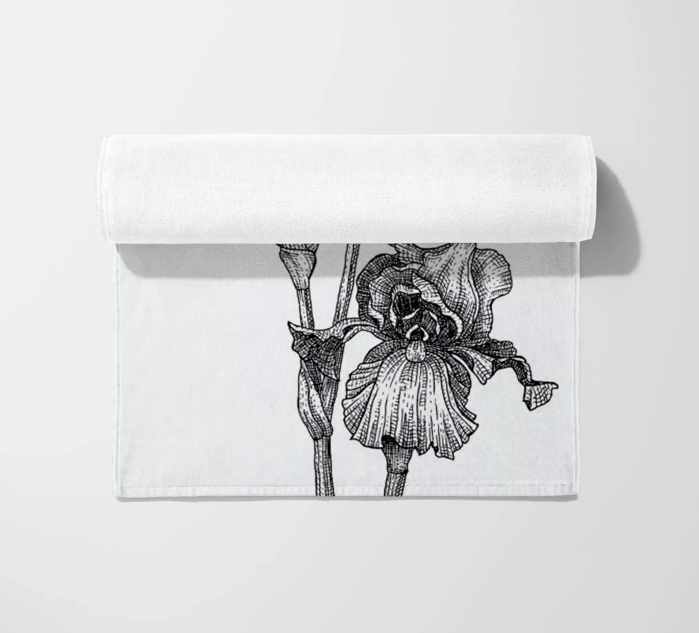 Orchids beach towel by Pen & Ink