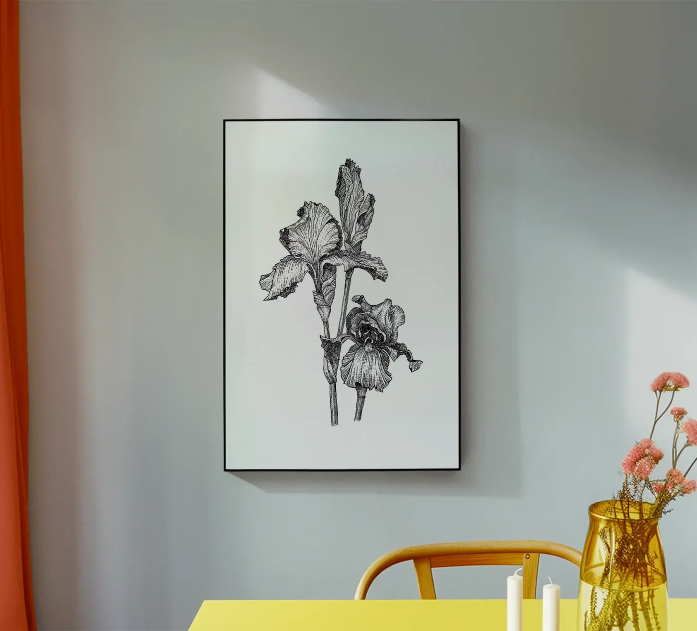 Orchids plexiglas de Pen & Ink