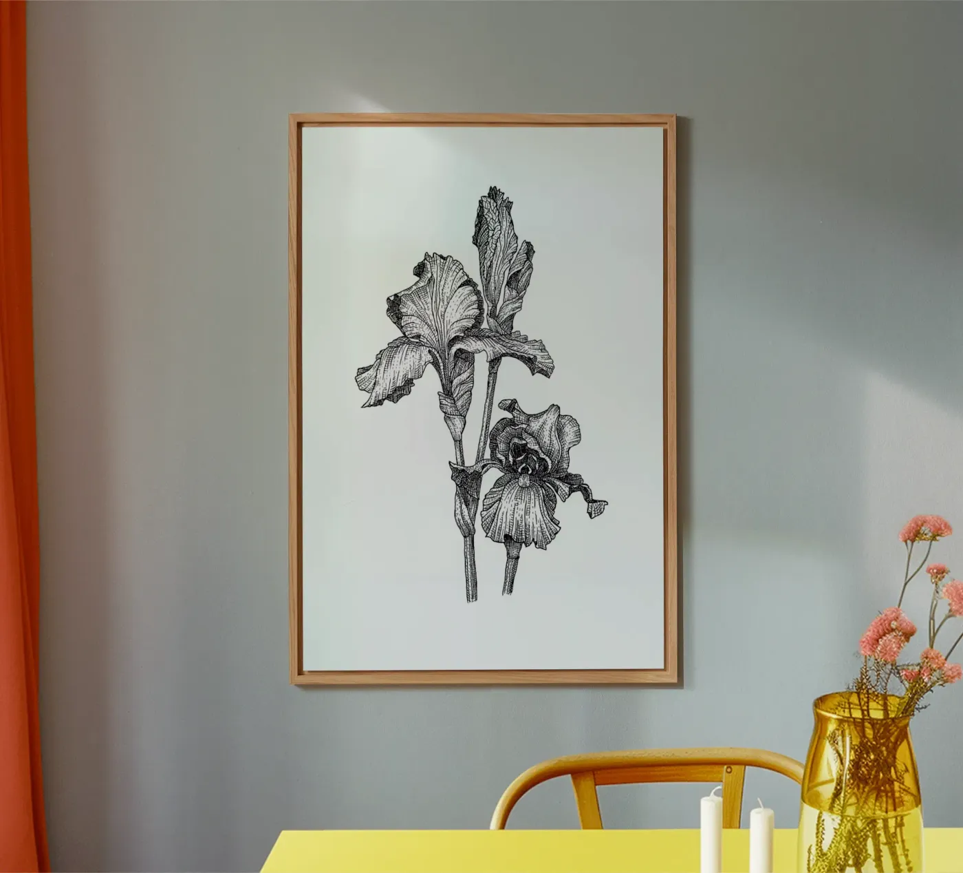 Orchids forex plate by Pen & Ink