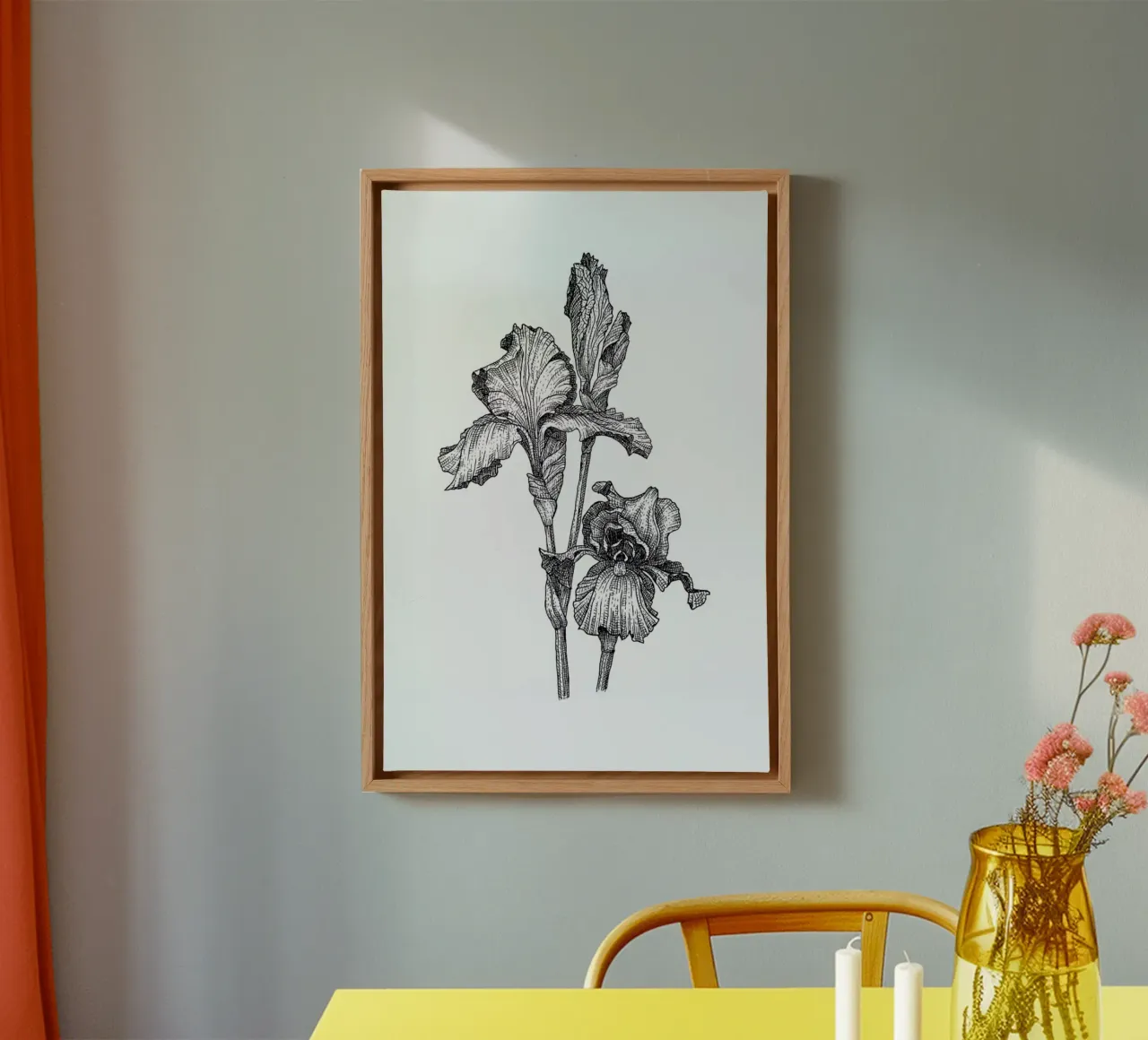 Orchids tela da Pen & Ink