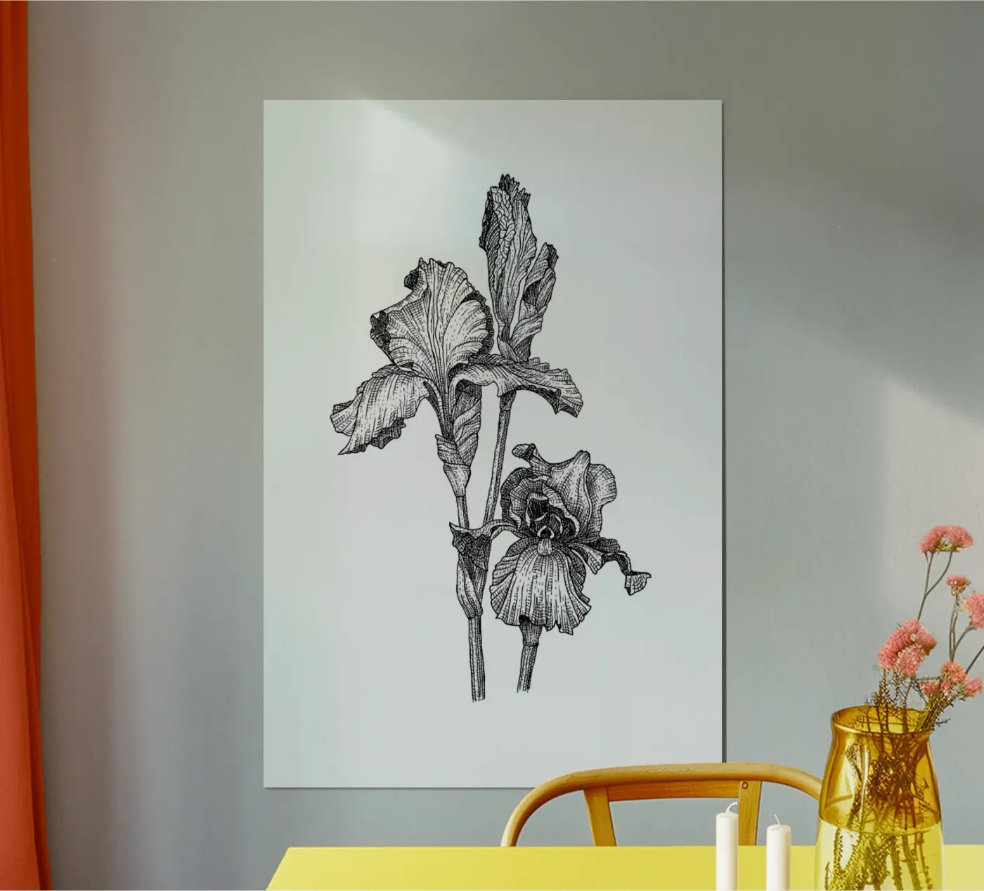 Orchids poster van Pen & Ink