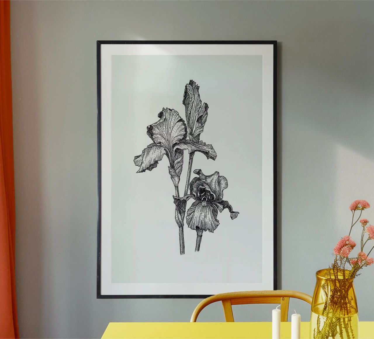 Orchids carta hahnemühle da Pen & Ink
