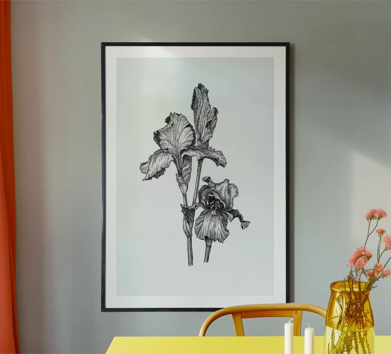 Orchids poster da Pen & Ink