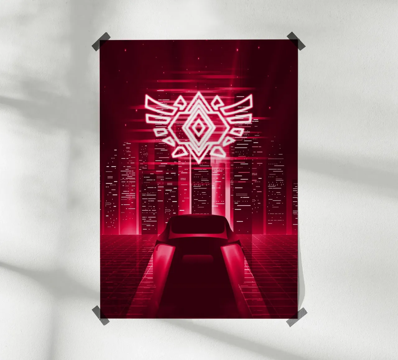Rocket League poster con telaio in legno da CreativeStudio