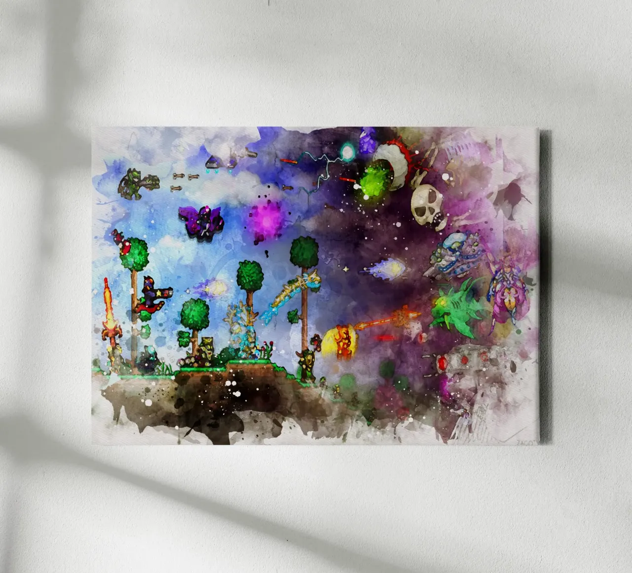 Terraria tela con Cornice a cassetta da CreativeStudio