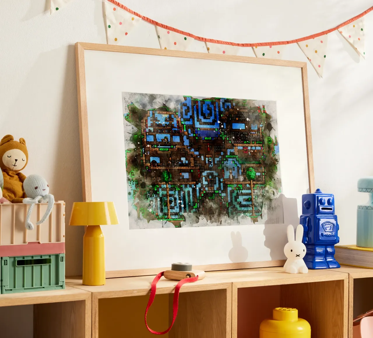 Terraria poster con telaio in legno da CreativeStudio