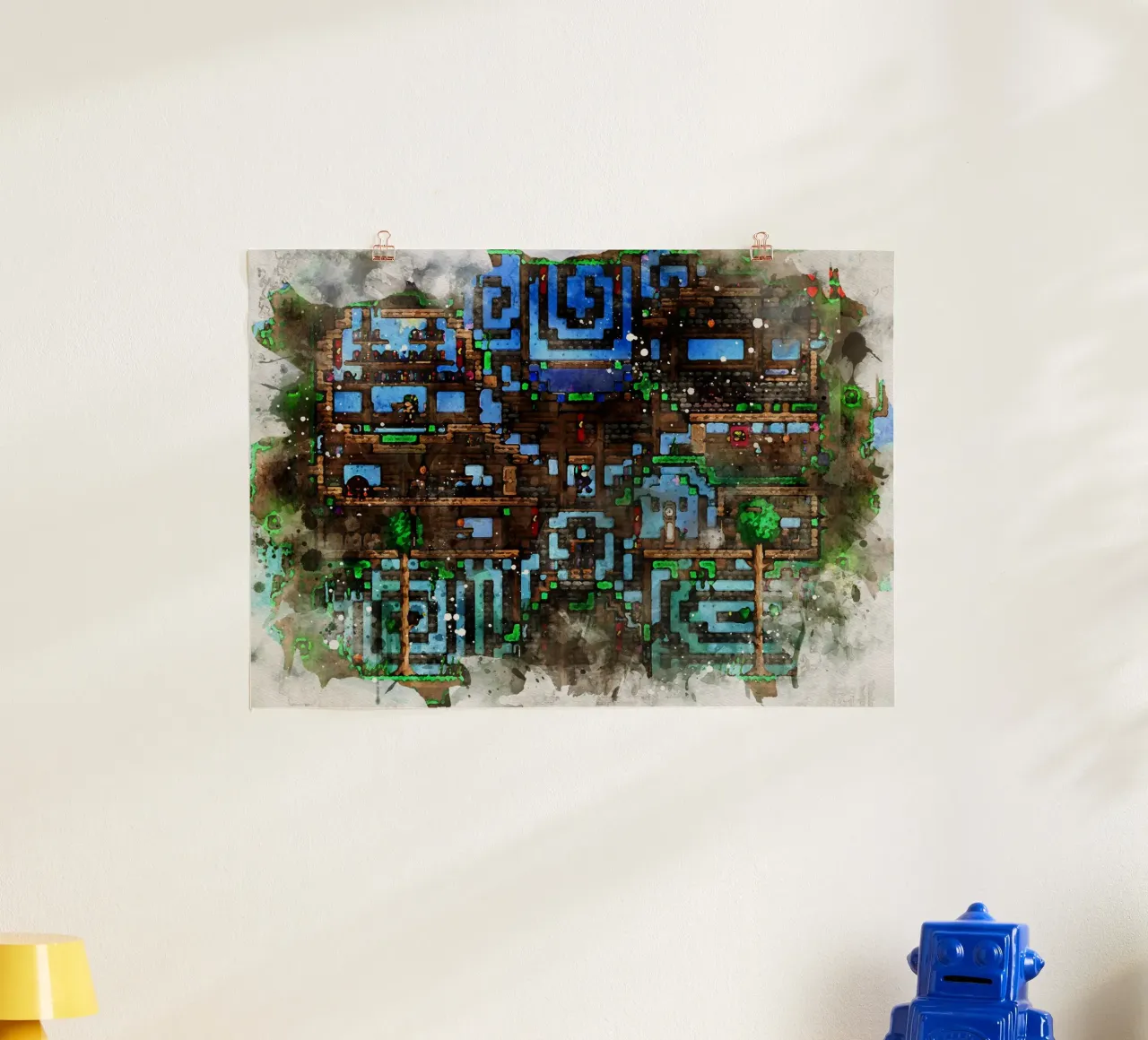 Terraria poster con telaio in legno da CreativeStudio