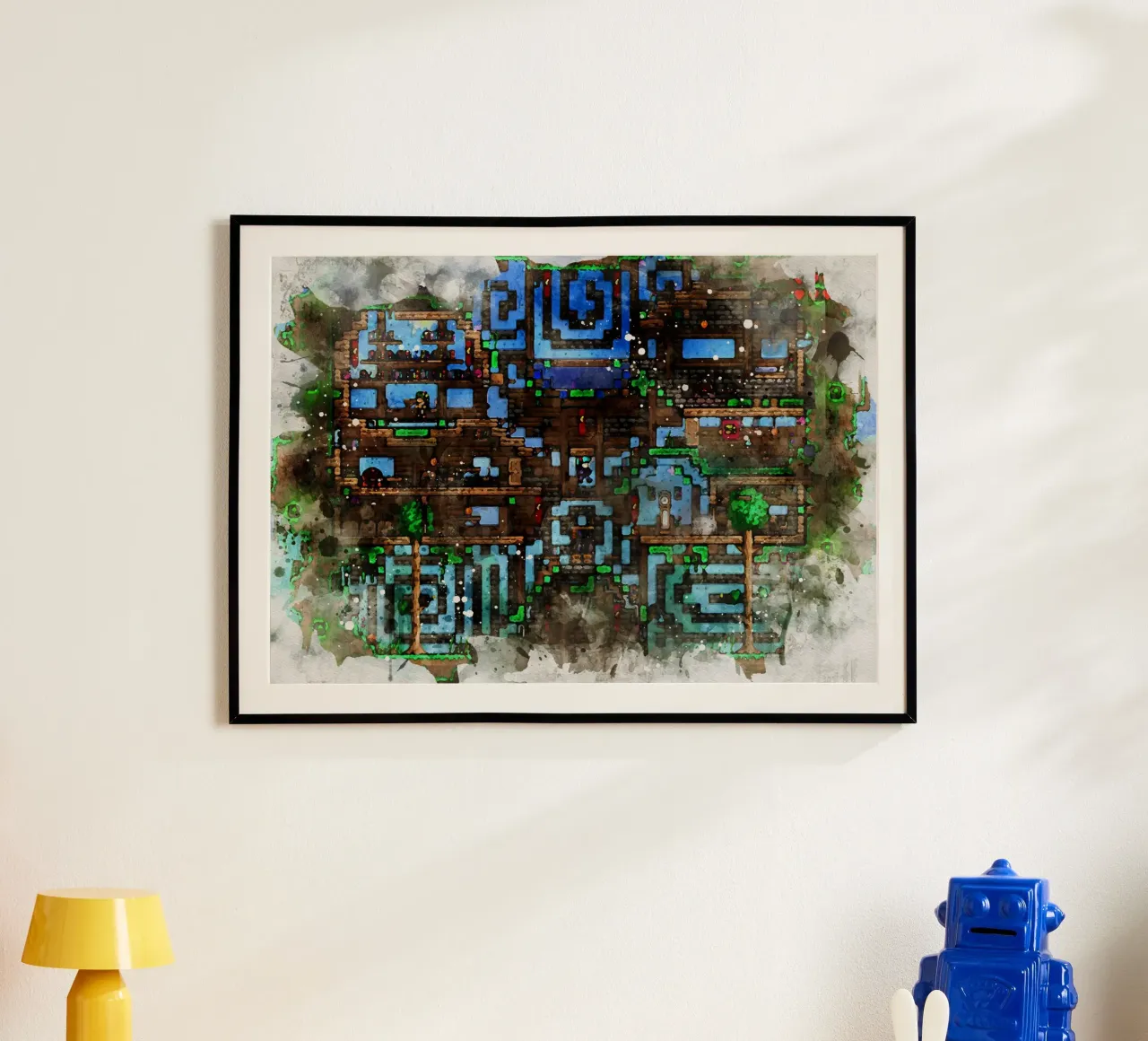 Terraria poster con telaio in legno da CreativeStudio