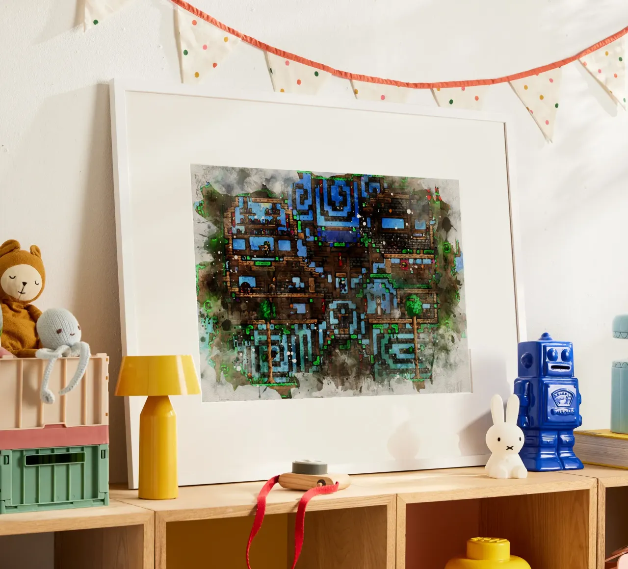 Terraria poster con telaio in legno da CreativeStudio