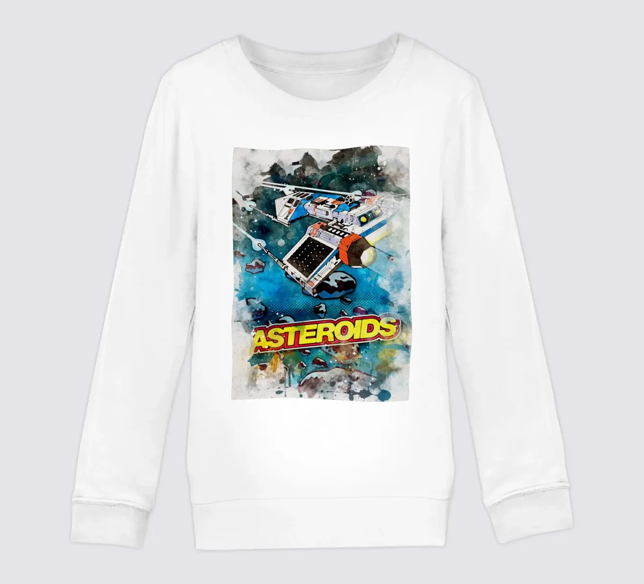 Asteroids Watercolor felpa bambino da CreativeStudio