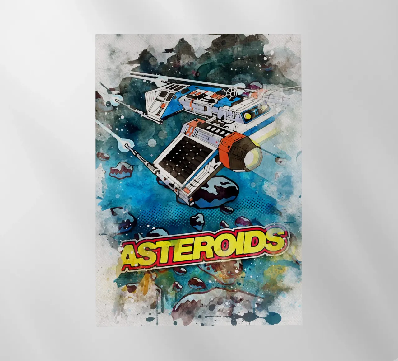 Asteroids Watercolor pellicola backlit da CreativeStudio