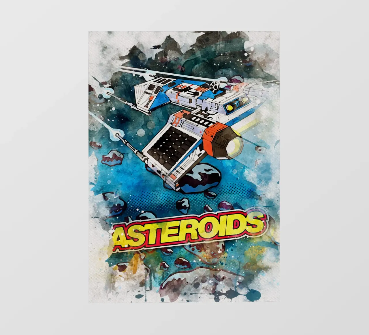 Asteroids Watercolor pellicola backlit da CreativeStudio