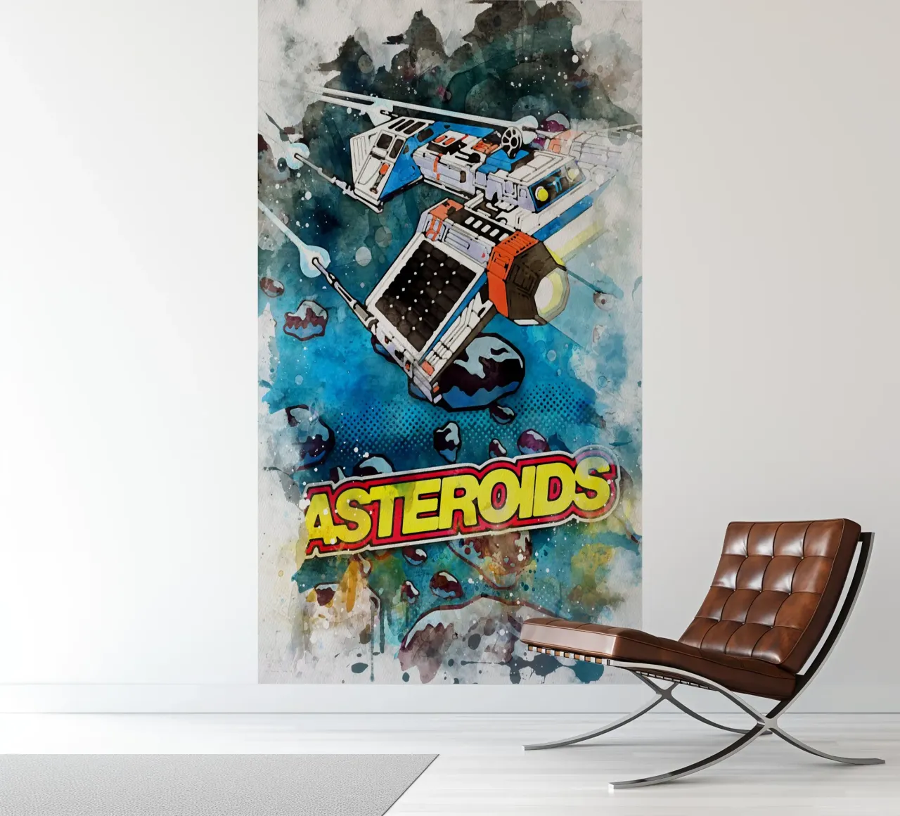 Asteroids Watercolor photo wallpaper by CreativeStudio