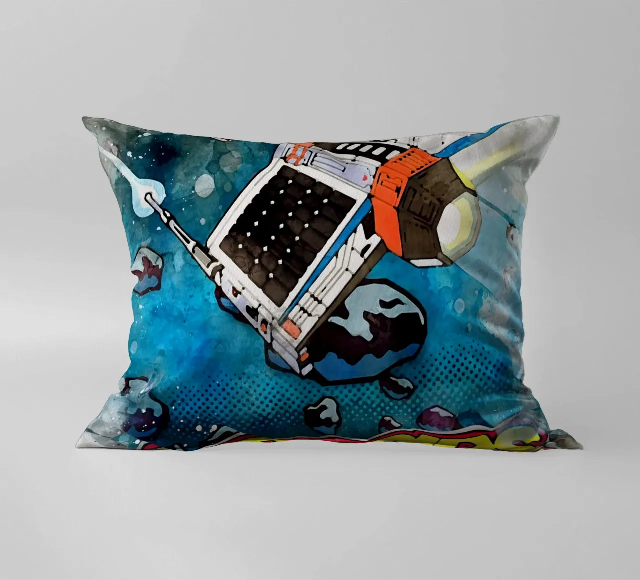 Asteroids Watercolor cuscino da CreativeStudio