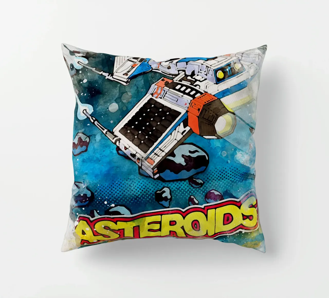 Asteroids Watercolor cuscino da CreativeStudio