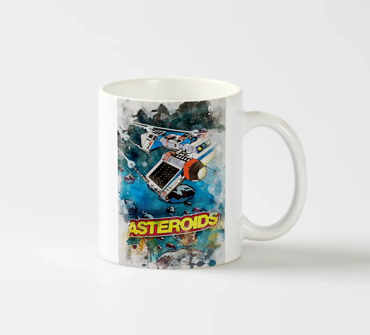 Asteroids Watercolor tazza in ceramica da CreativeStudio