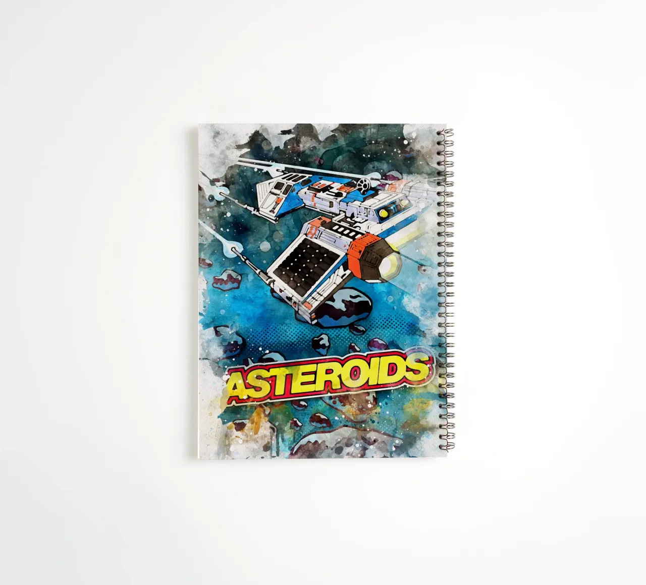 Asteroids Watercolor diario ad anelli da CreativeStudio