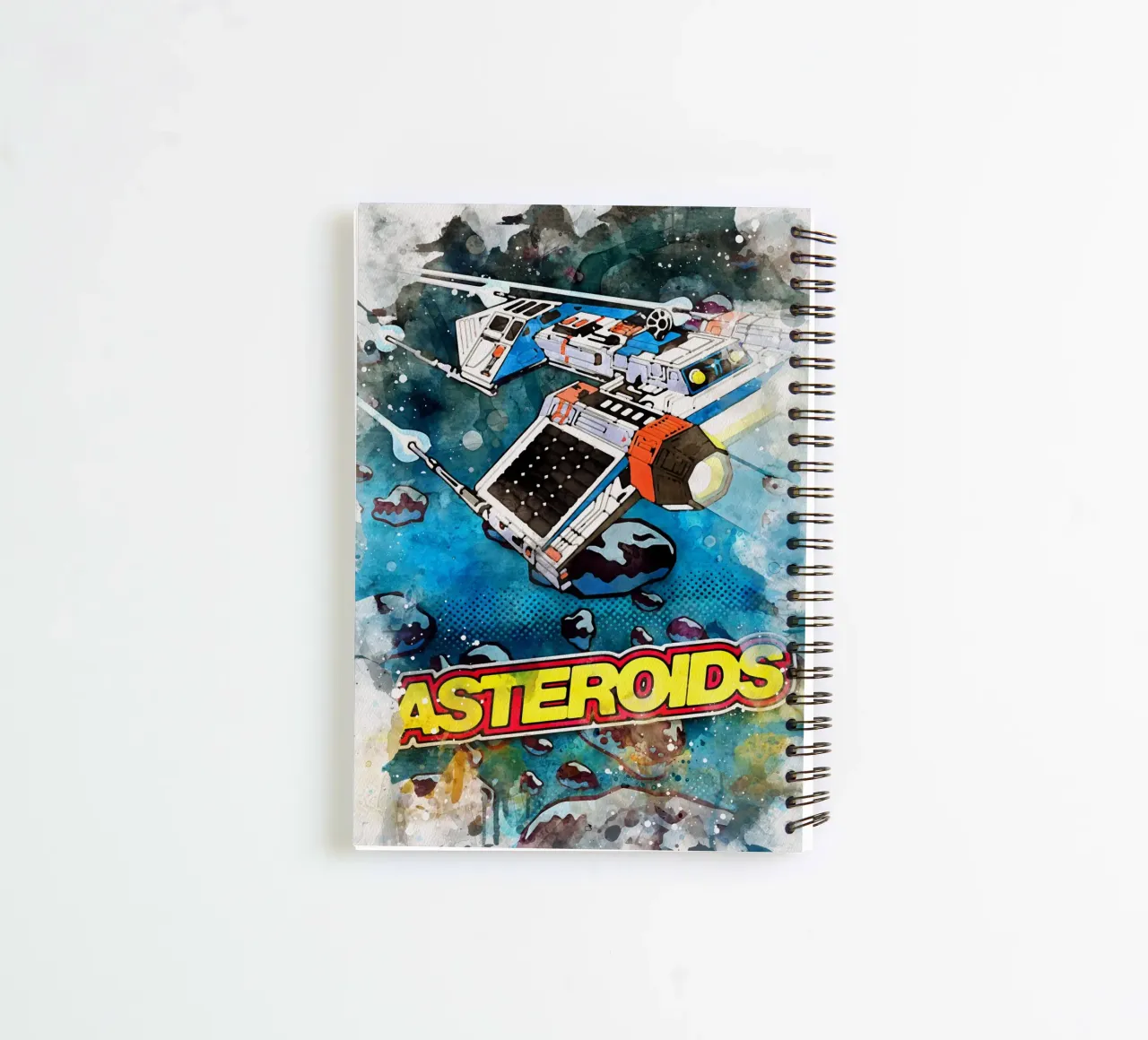 Asteroids Watercolor diario ad anelli da CreativeStudio