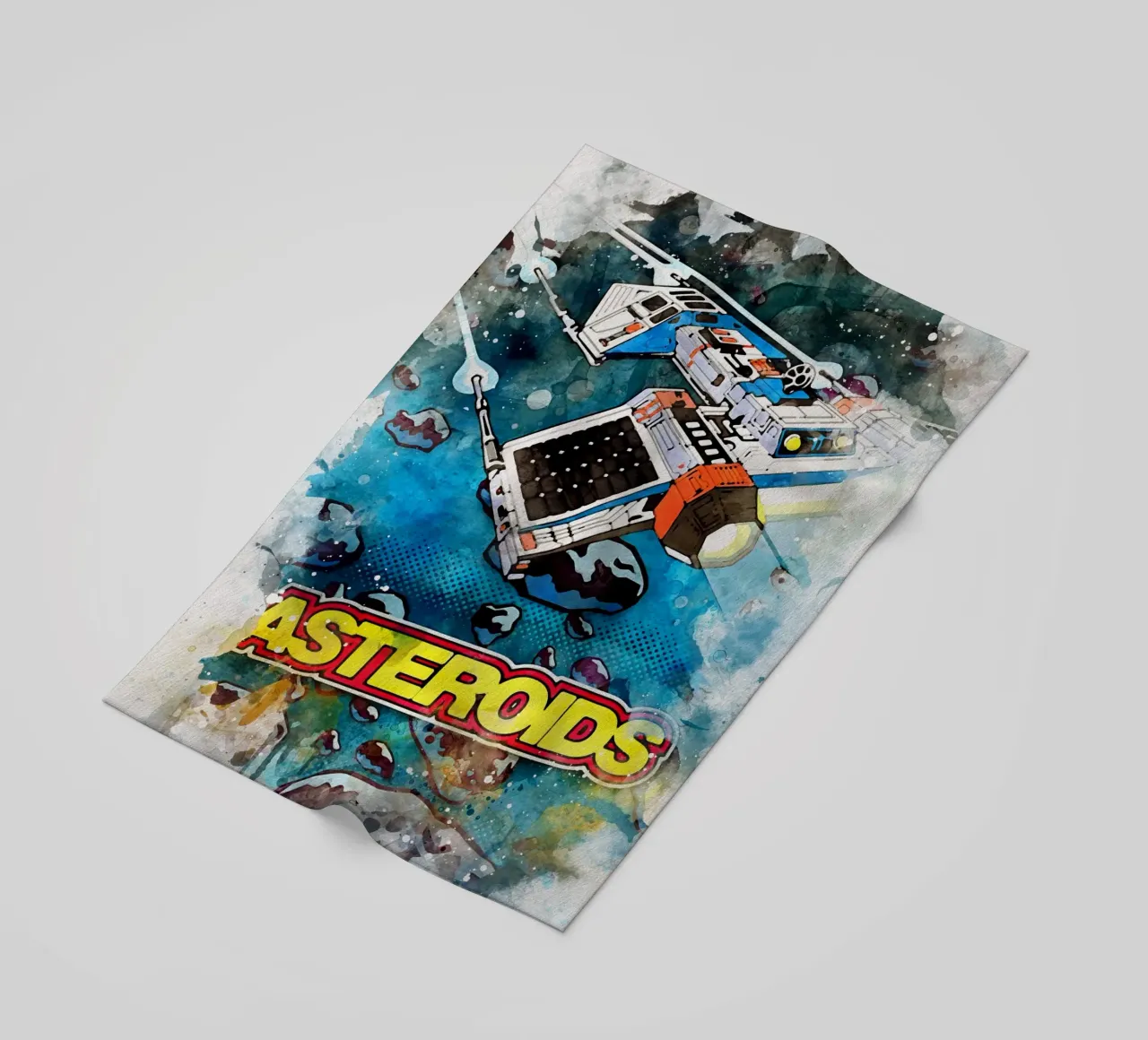 Asteroids Watercolor telo mare da CreativeStudio
