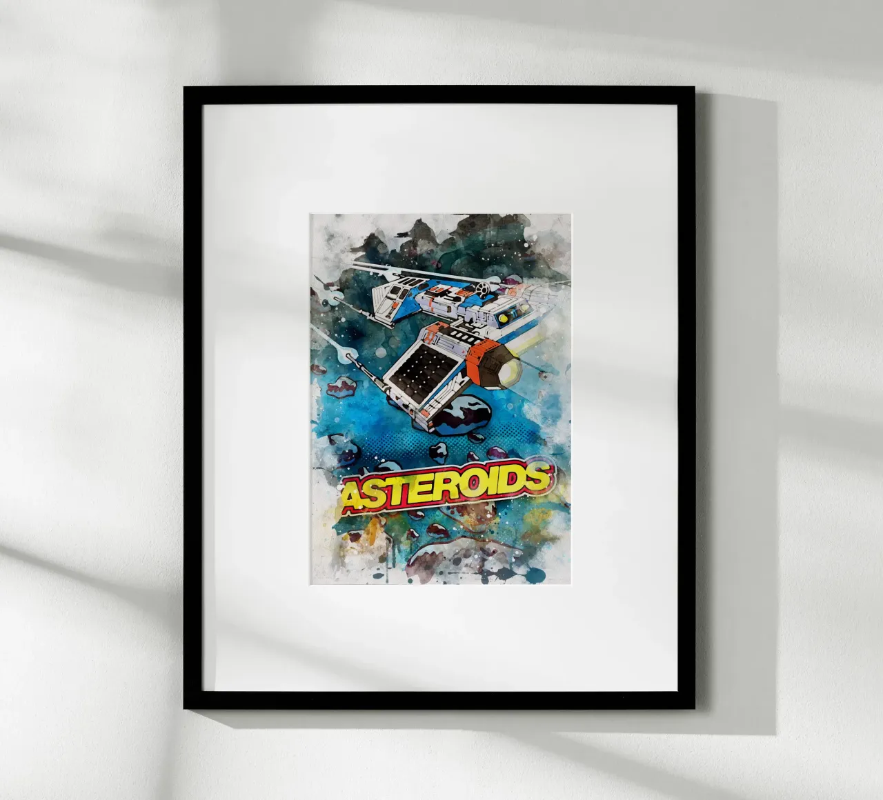 Asteroids Watercolor carta hahnemühle da CreativeStudio