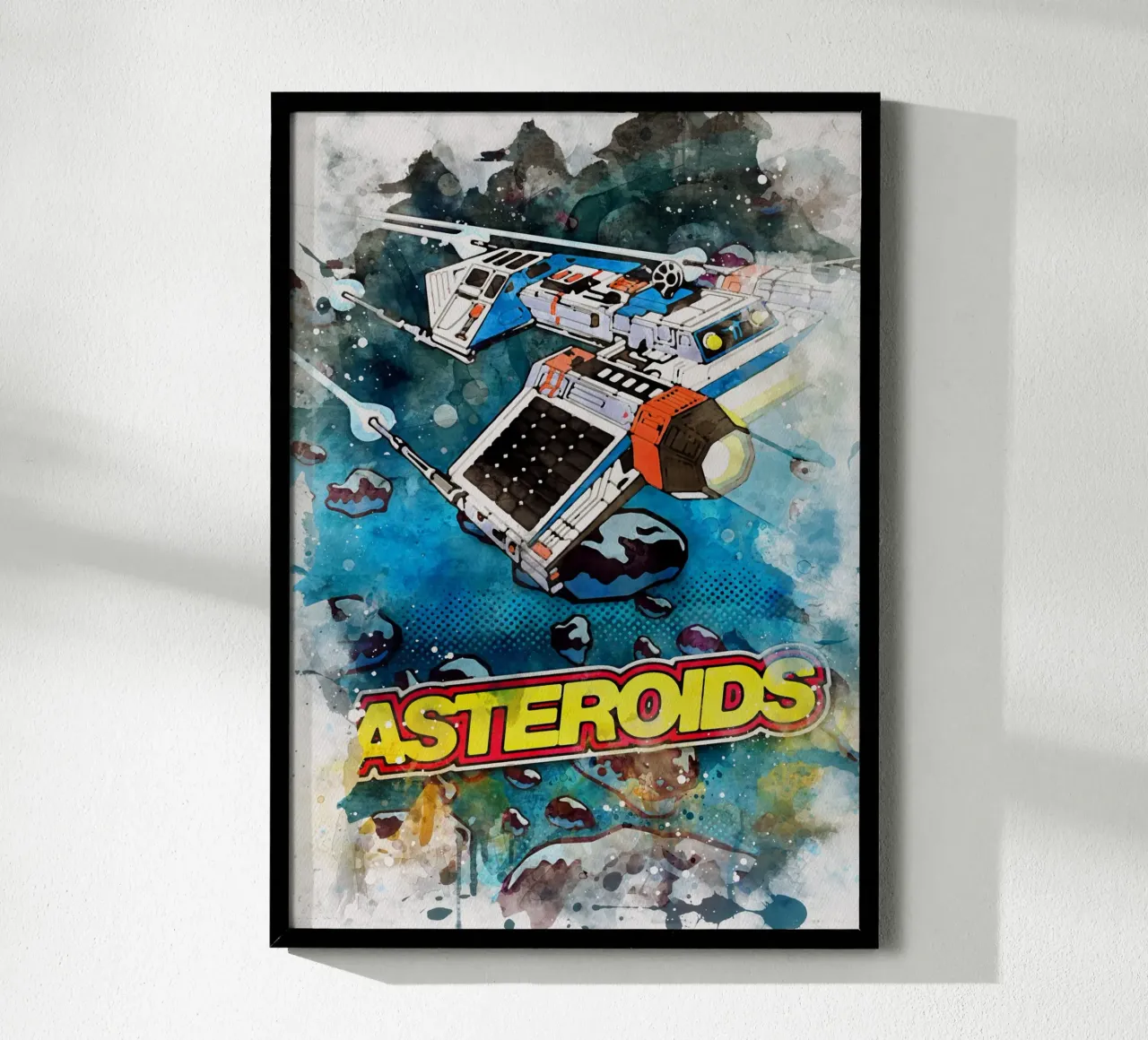 Asteroids Watercolor carta hahnemühle da CreativeStudio