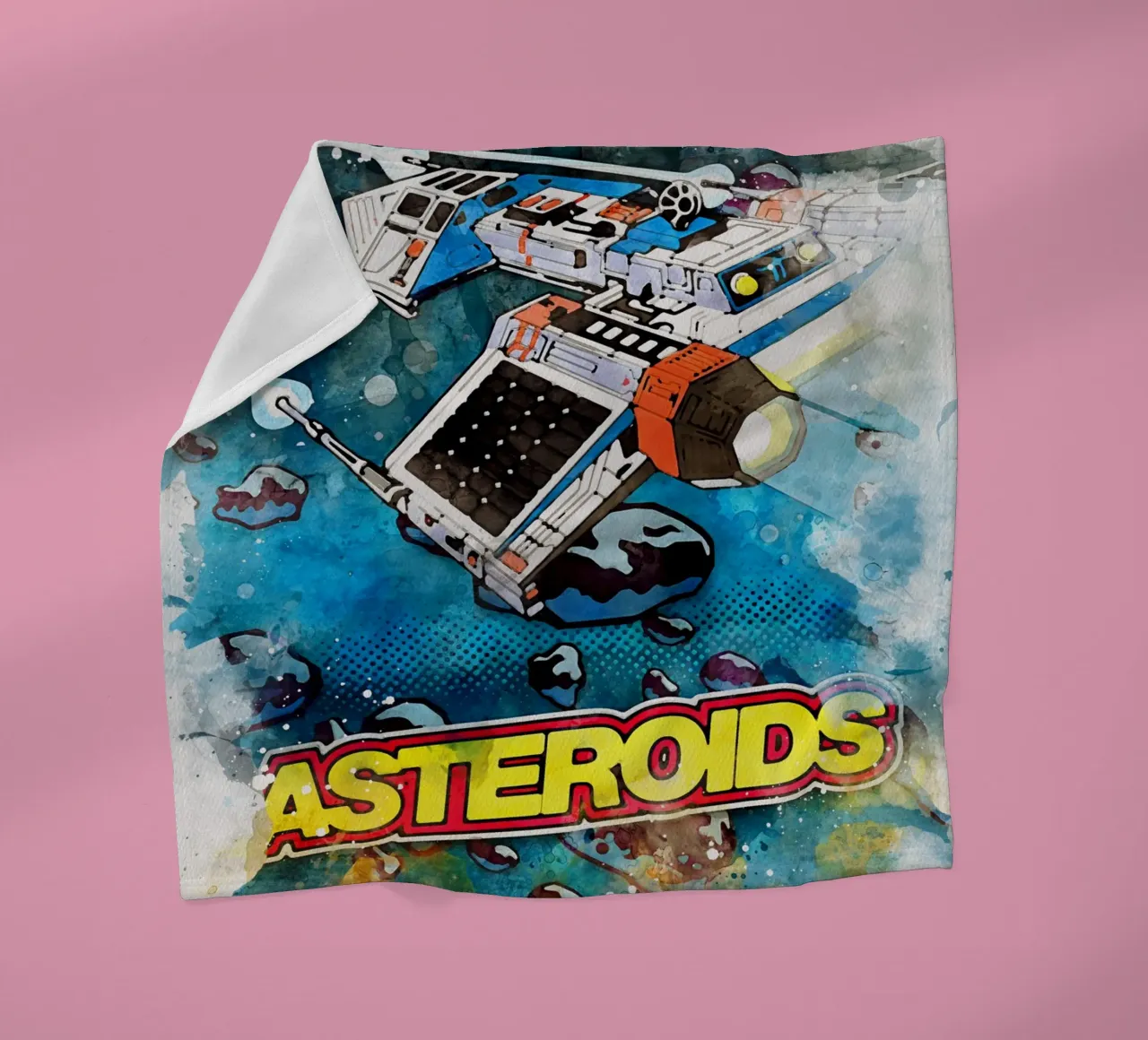 Asteroids Watercolor coperta in pile da CreativeStudio
