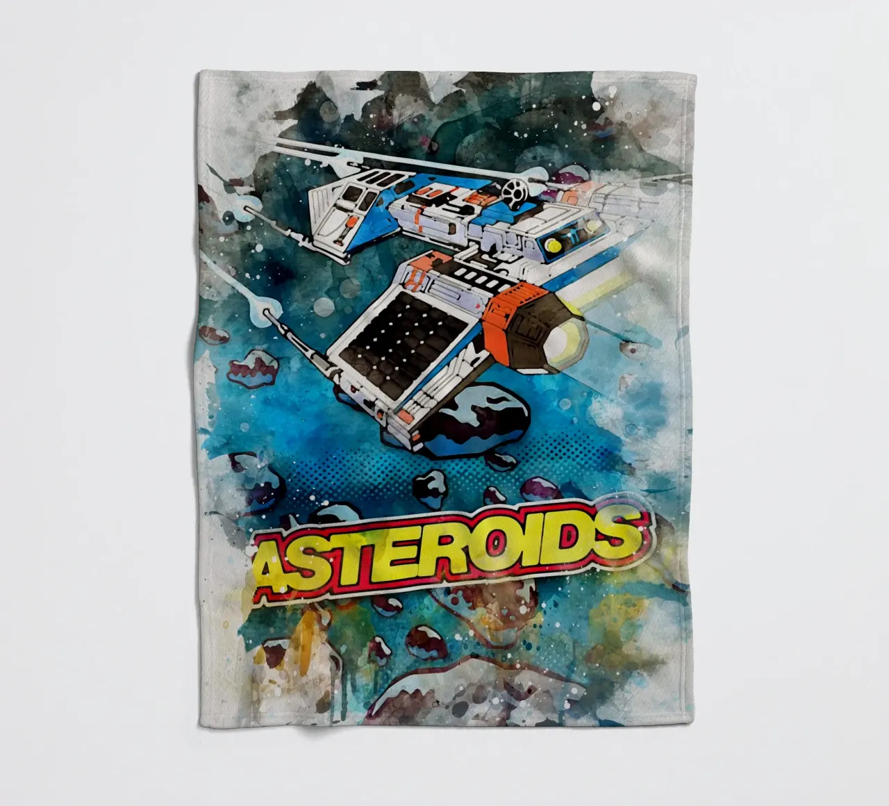 Asteroids Watercolor coperta in pile da CreativeStudio