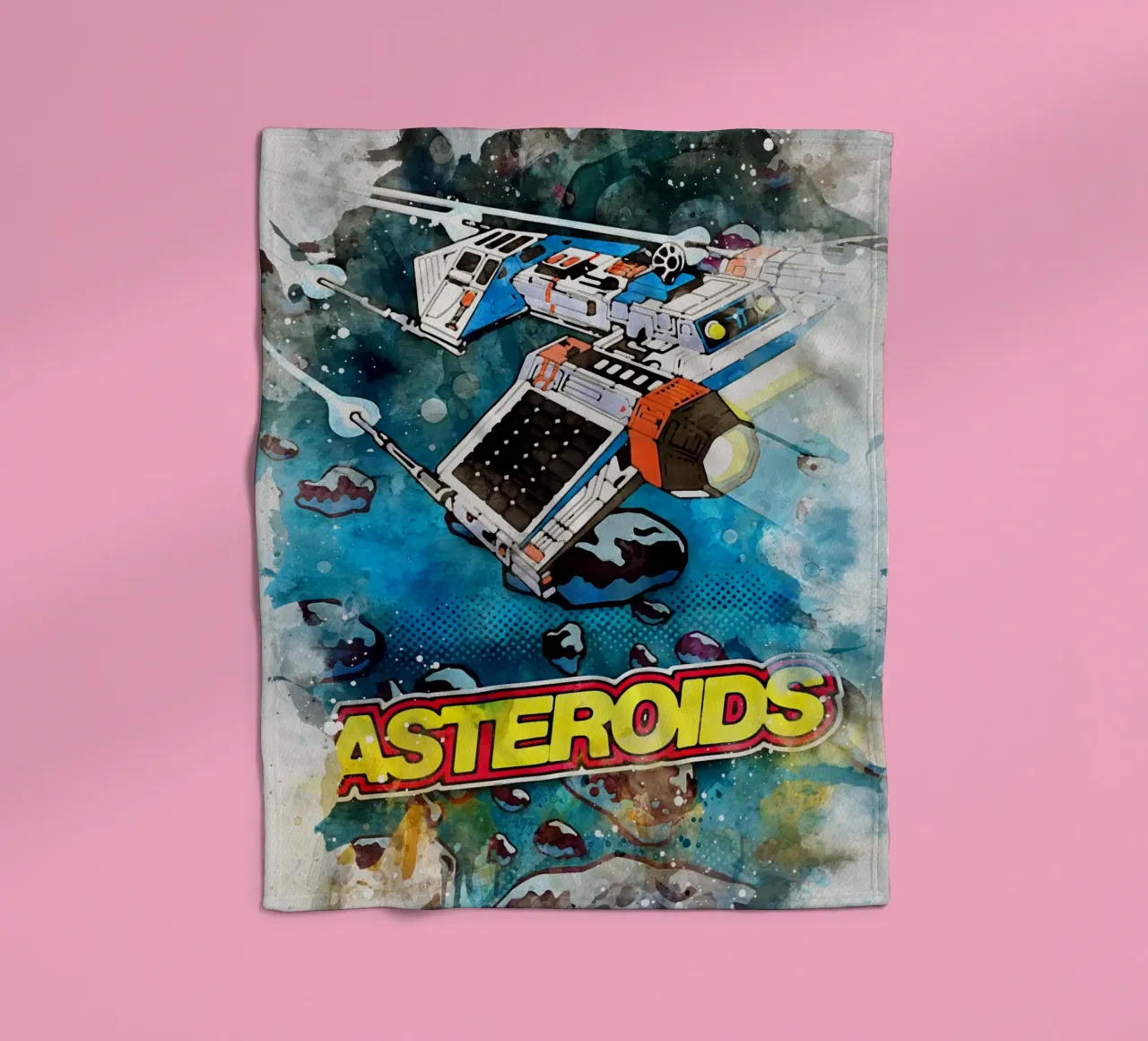 Asteroids Watercolor coperta in pile da CreativeStudio