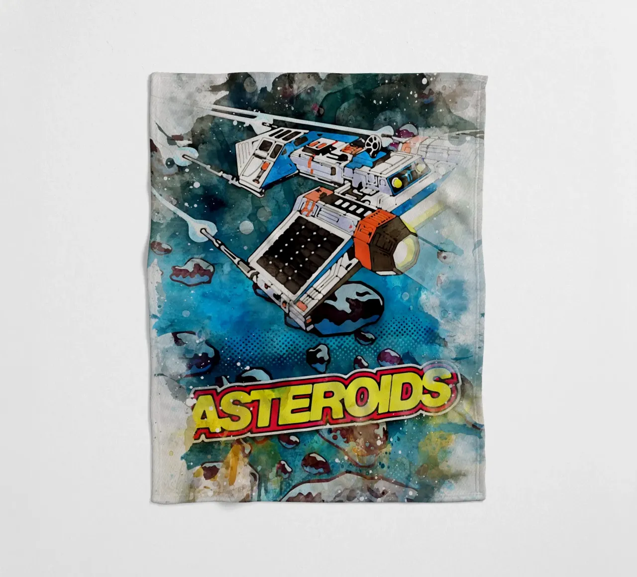 Asteroids Watercolor coperta in pile da CreativeStudio