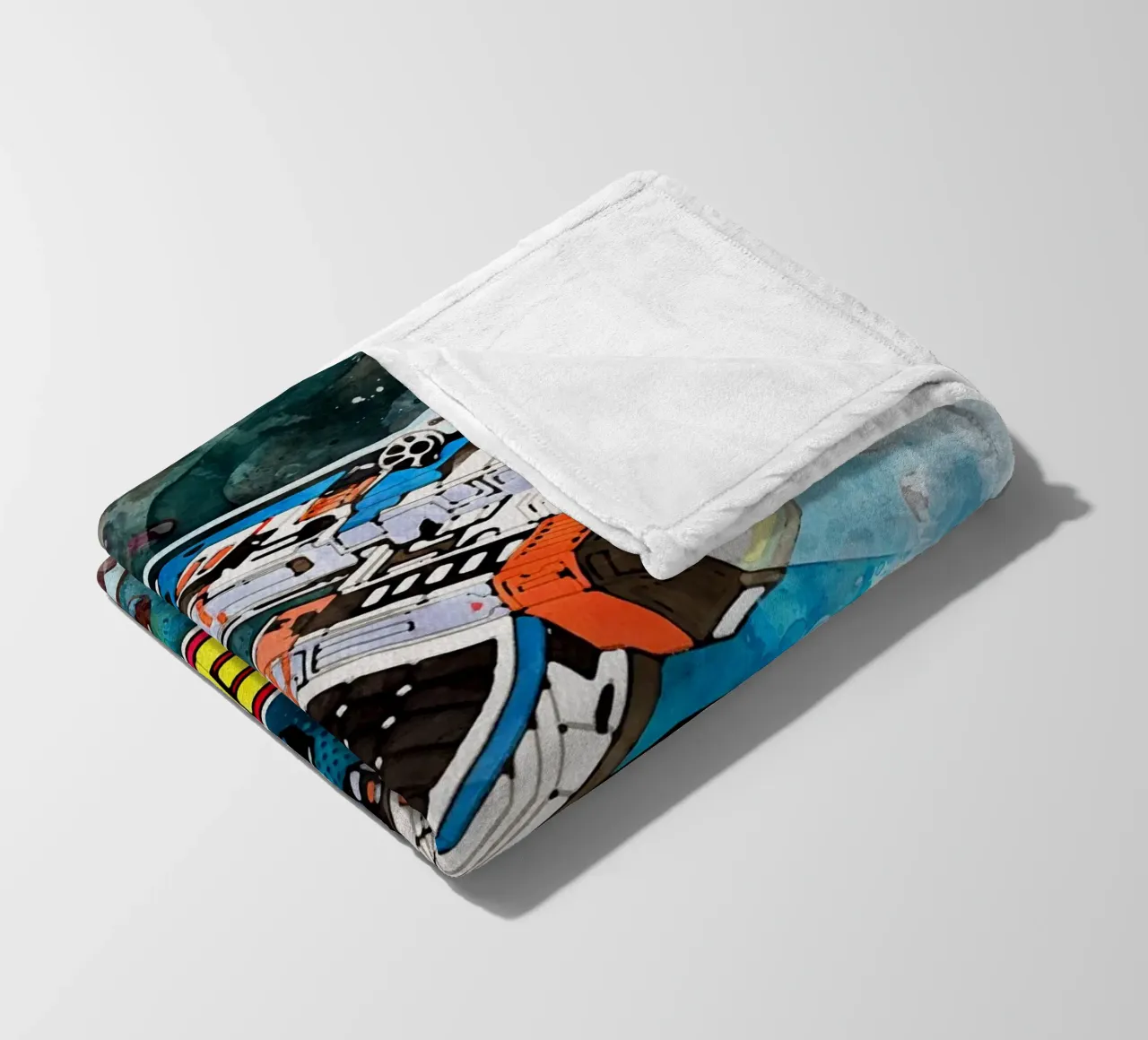 Asteroids Watercolor coperta in pile da CreativeStudio