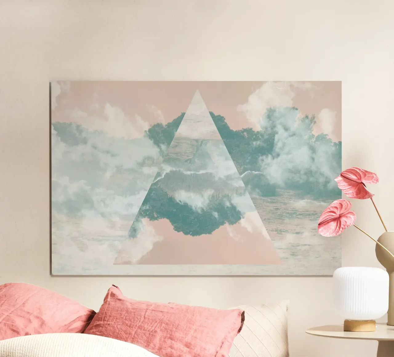 La Géométrie poster con telaio in legno da BlauMaschine