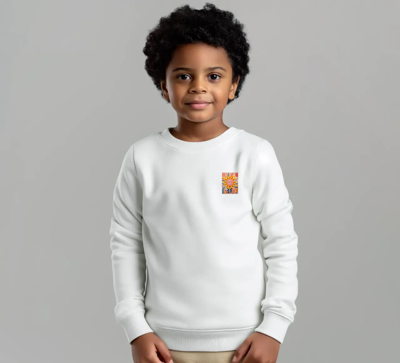 Sole allegro felpa bambino da KidzStudio