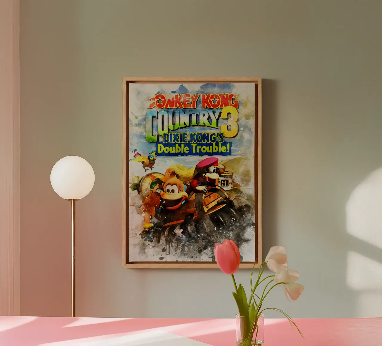 Donkey Kong Country canvas met Baklijst van CreativeStudio