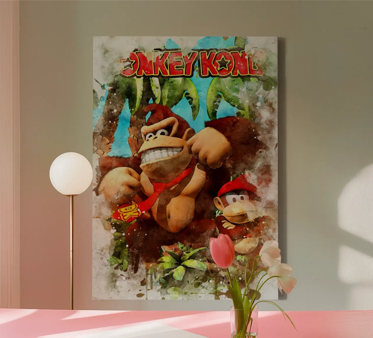 Donkey Kong Country tela con Cornice a cassetta da CreativeStudio