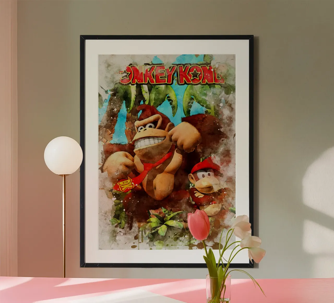 Donkey Kong Country poster con telaio in plastica da CreativeStudio