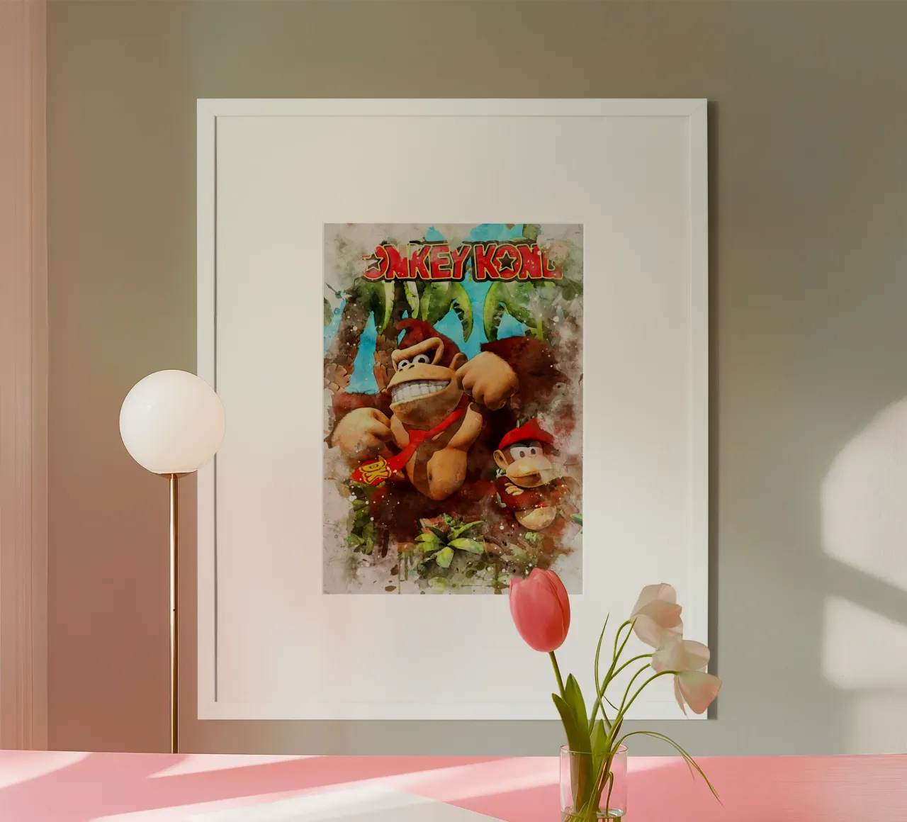 Donkey Kong Country poster con telaio in plastica da CreativeStudio