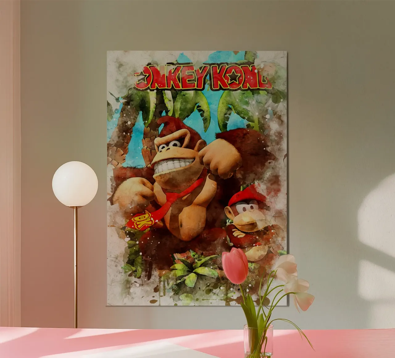 Donkey Kong Country poster con telaio in plastica da CreativeStudio