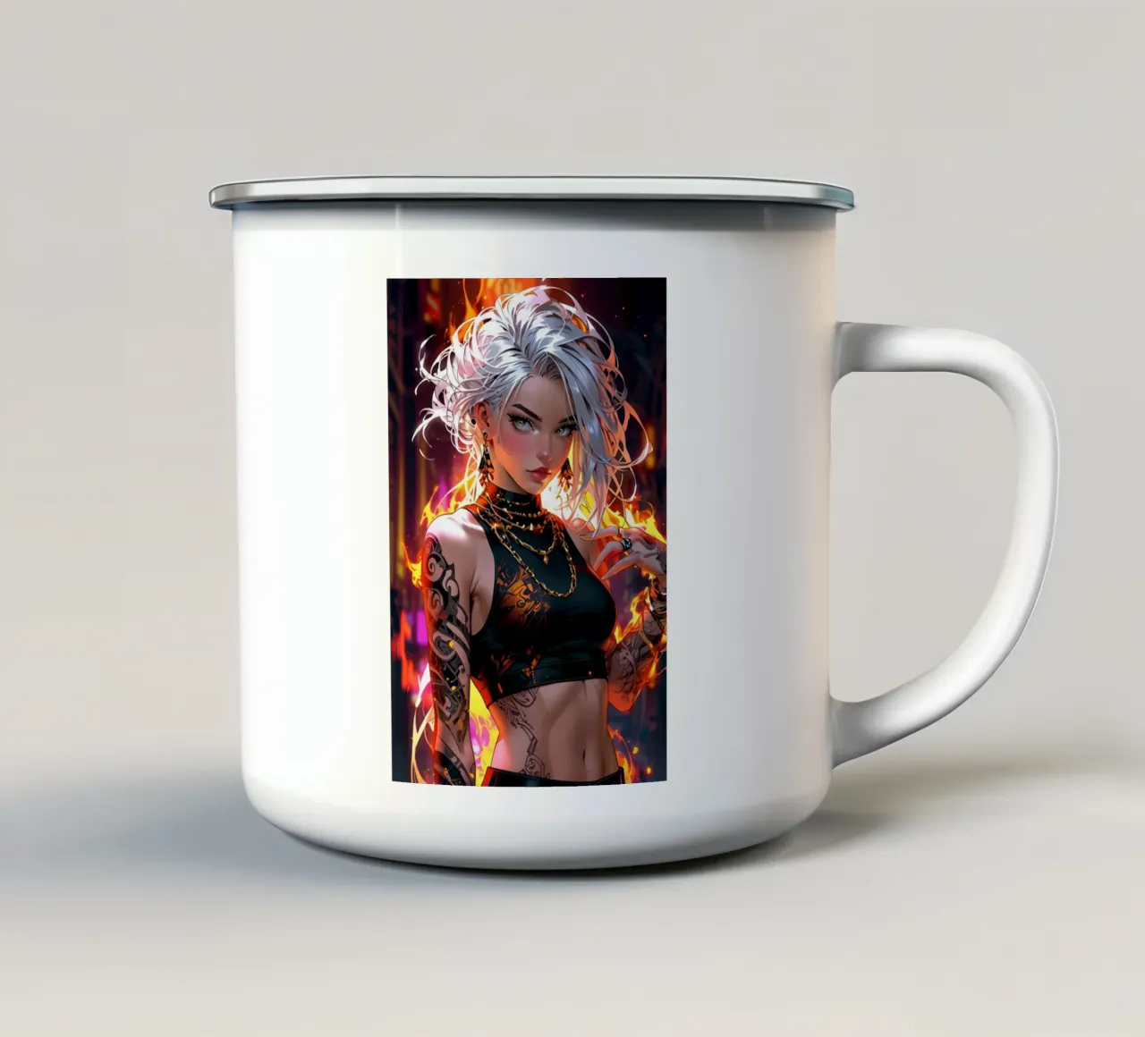 anime giovane tazza in smalto da 🎁 ARTVI-SHOP