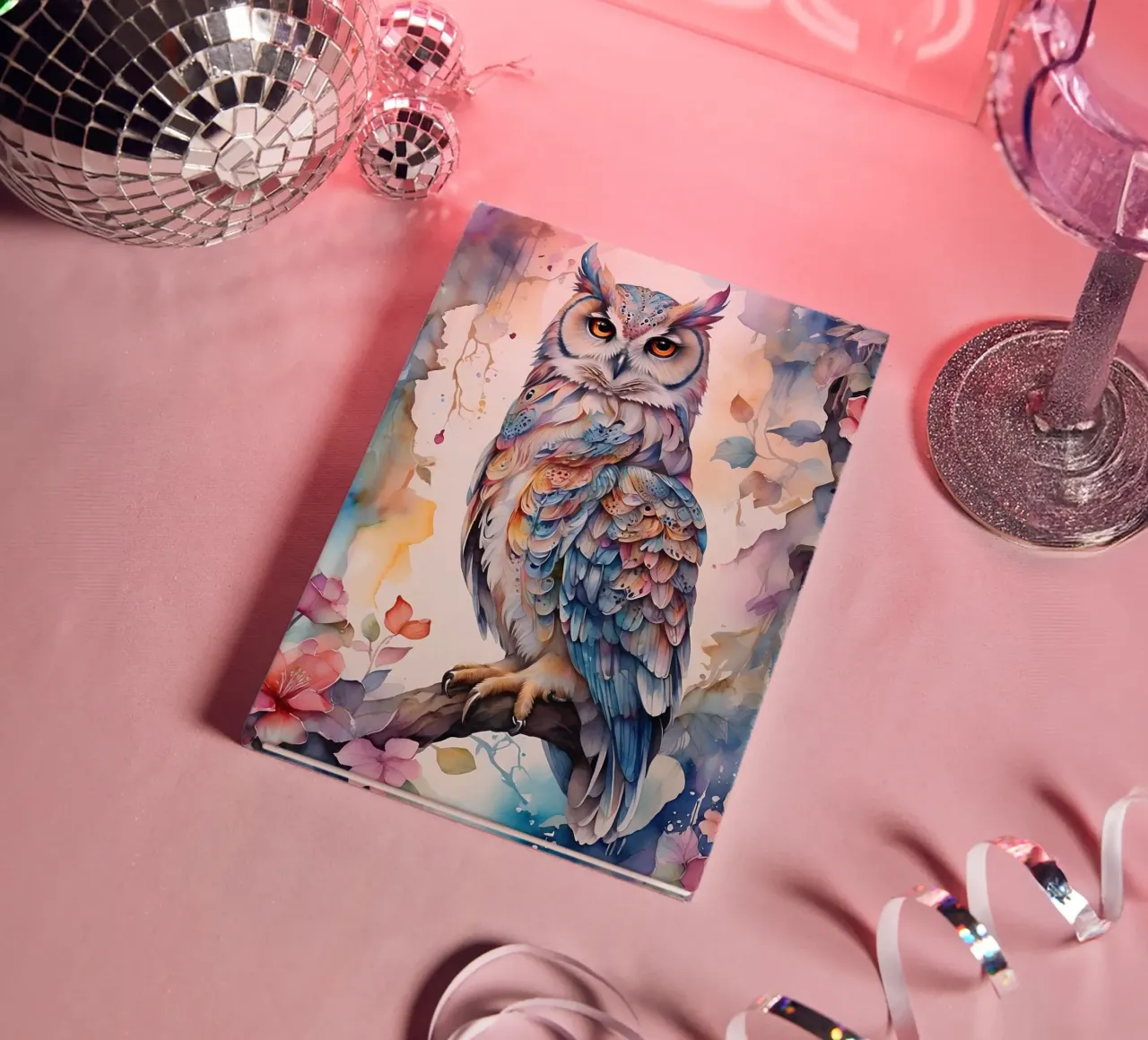 an elegant owl notebook by 🎁 ARTVI-SHOP