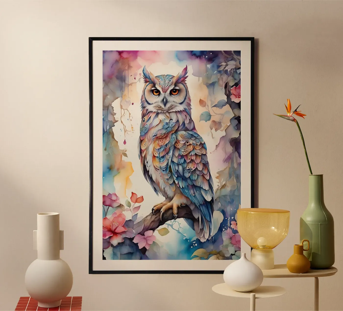 eine elegante Eule Poster von 🎁 NOBELART