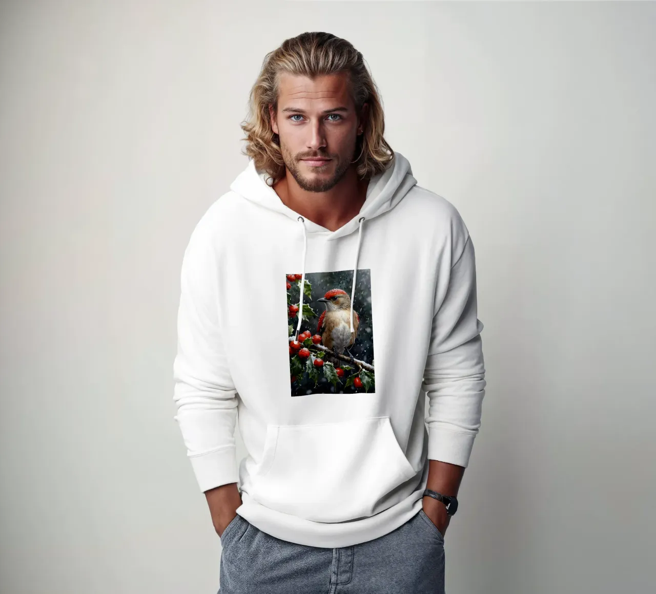 un uccello gufo felpa con cappuccio da 🎁 ARTVI-SHOP