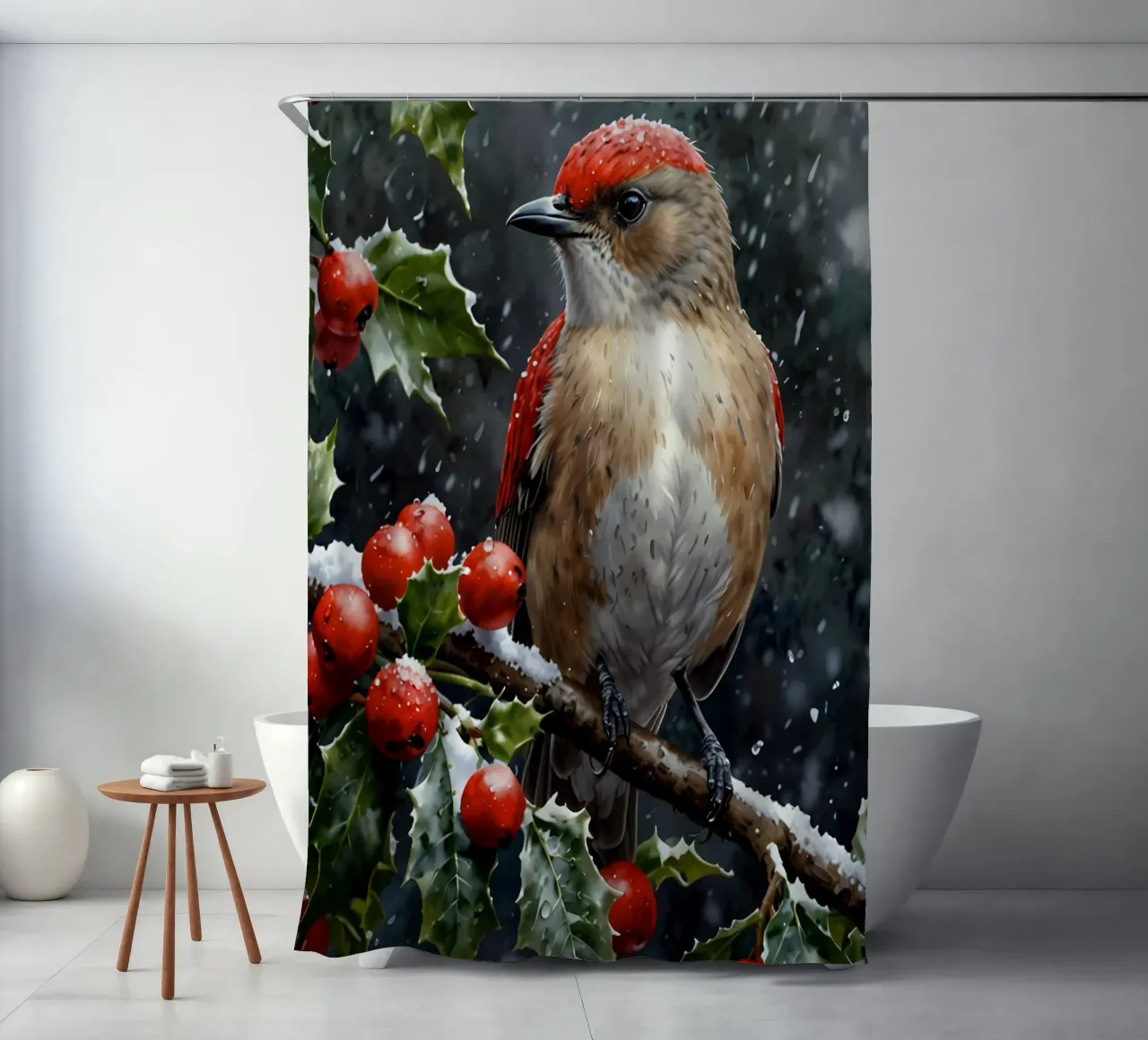 un uccello gufo tenda da doccia da 🎁 ARTVI-SHOP