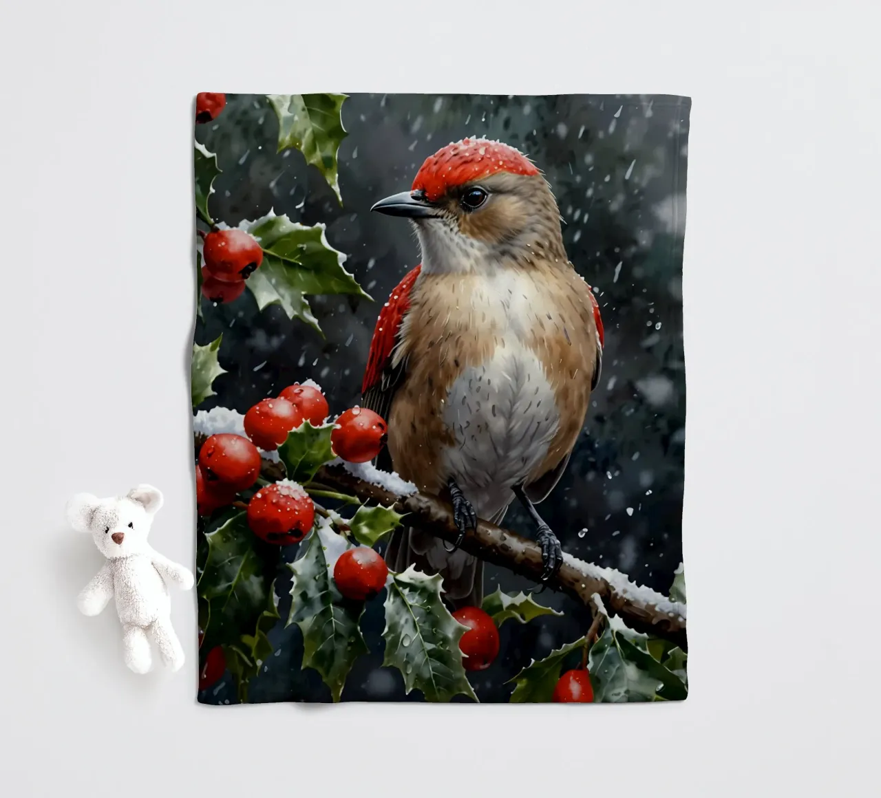 un uccello gufo coperta in pile da 🎁 ARTVI-SHOP