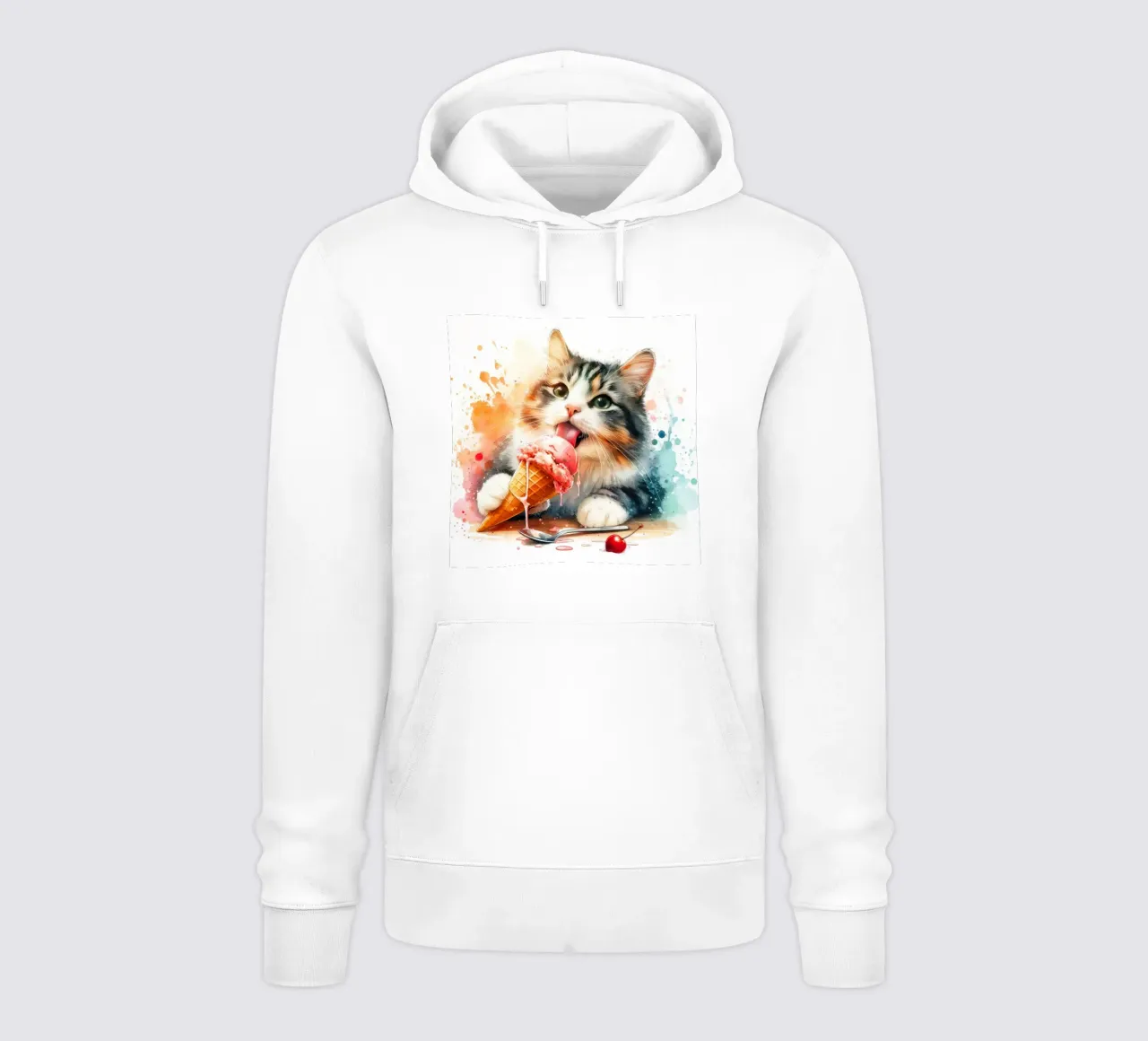 Gatto molto freddo felpa con cappuccio da 🎁 ARTVI-SHOP