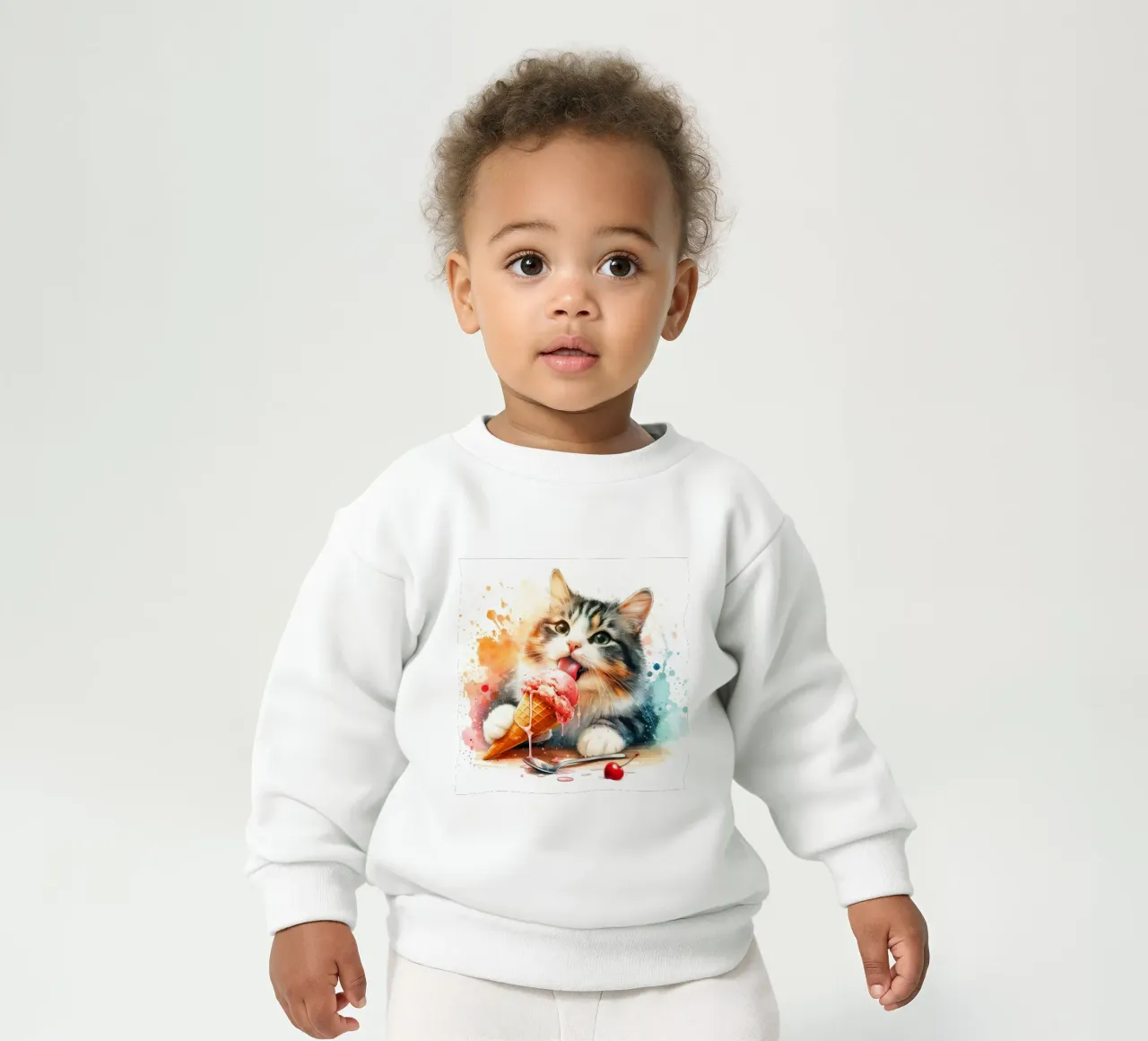 Gatto molto freddo felpa neonato da 🎁 ARTVI-SHOP
