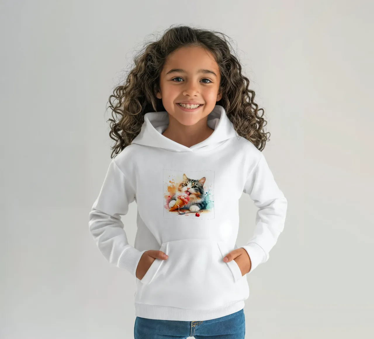 Ub very cold cat kids hoodie by 🎁 ARTVI-SHOP