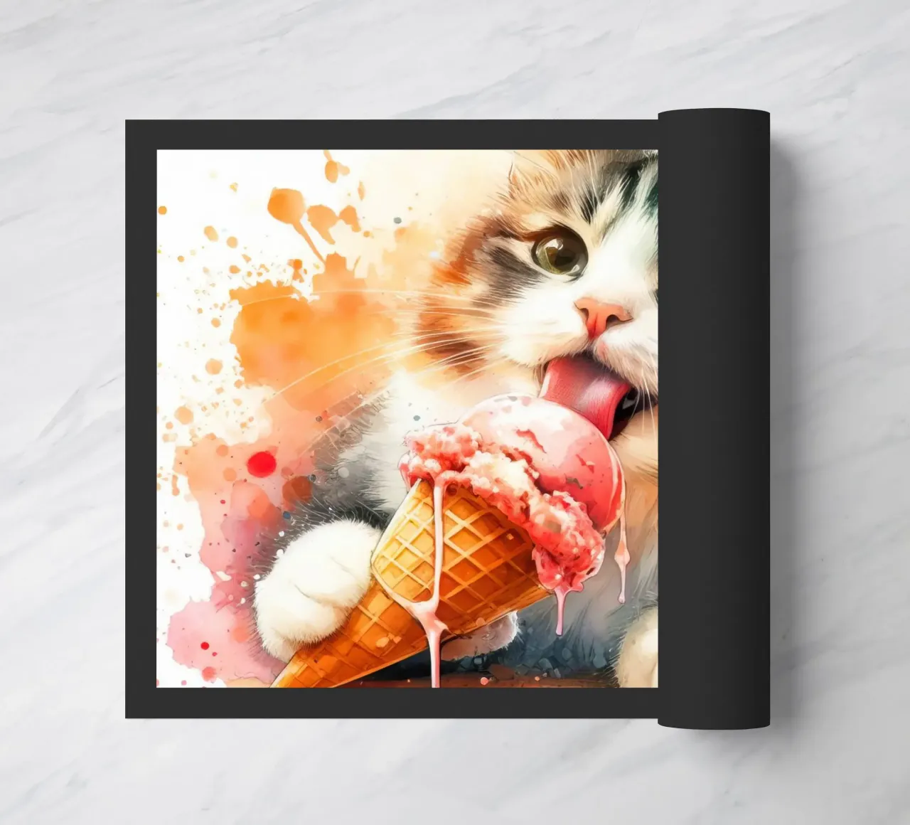 Gatto molto freddo zerbino da 🎁 ARTVI-SHOP